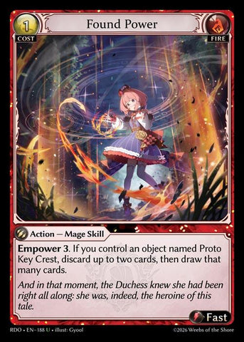 Found Power (Curio Foil) (188) [Radiant Origins]