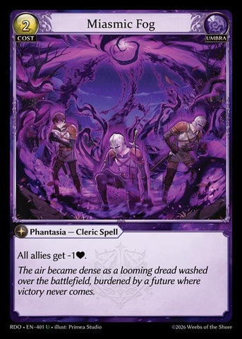 Miasmic Fog (Curio Foil) (401) [Radiant Origins]