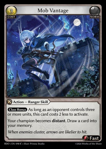 Mob Vantage (Curio Foil) (98) [Radiant Origins]