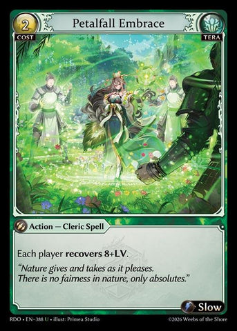 Petalfall Embrace (Curio Foil) (388) [Radiant Origins]