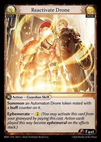 Reactivate Drone (Curio Foil) (368) [Radiant Origins]