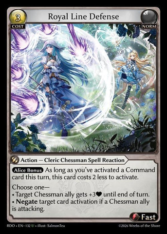 Royal Line Defense (Curio Foil) (132) [Radiant Origins]