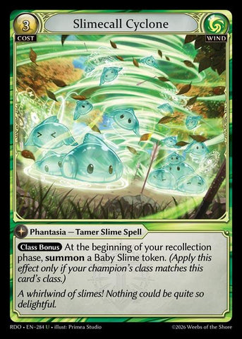 Slimecall Cyclone (Curio Foil) (284) [Radiant Origins]