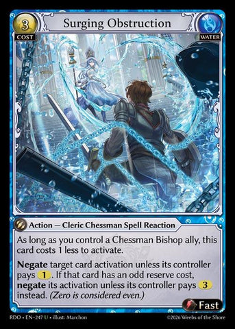Surging Obstruction (Curio Foil) (247) [Radiant Origins]