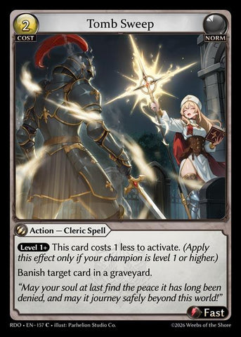 Tomb Sweep (Curio Foil) (157) [Radiant Origins]