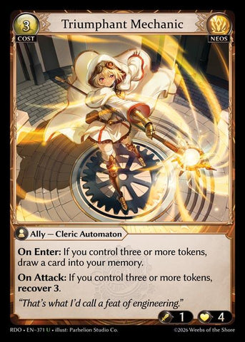 Triumphant Mechanic (Curio Foil) (371) [Radiant Origins]