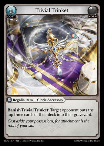Trivial Trinket (Curio Foil) (28) [Radiant Origins]
