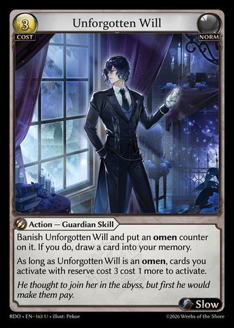 Unforgotten Will (Curio Foil) (163) [Radiant Origins]