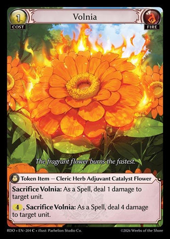 Volnia (Curio Foil) (204) [Radiant Origins]