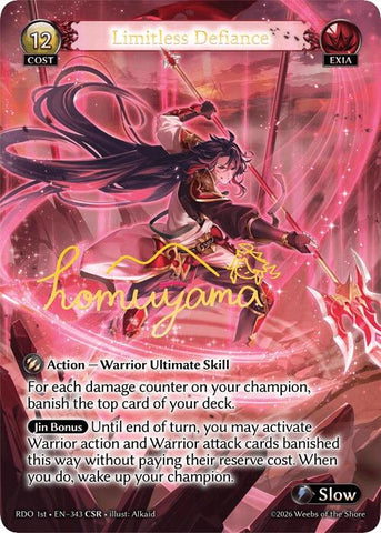 Limitless Defiance (CSR) (343) [Radiant Origins]