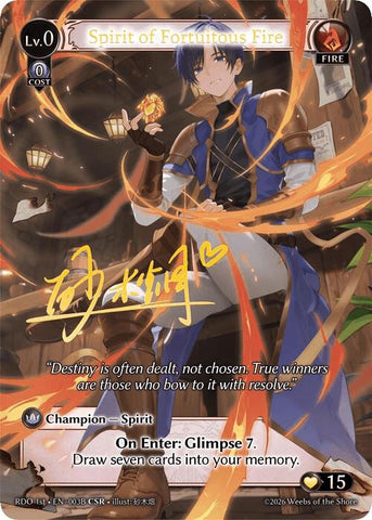 Spirit of Fortuitous Fire (003B) [Radiant Origins]