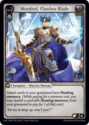 Mordred, Flawless Blade (3) [Mordred Re: Collection, Aurelian Regent]