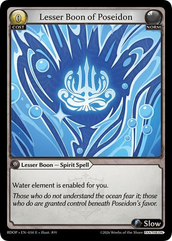 Lesser Boon of Poseidon (34) [Radiant Origins: Pantheon]