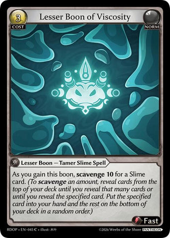 Lesser Boon of Viscosity (45) [Radiant Origins: Pantheon]