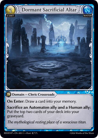 Dormant Sacrificial Altar (005) [Radiant Origins Event Pack]