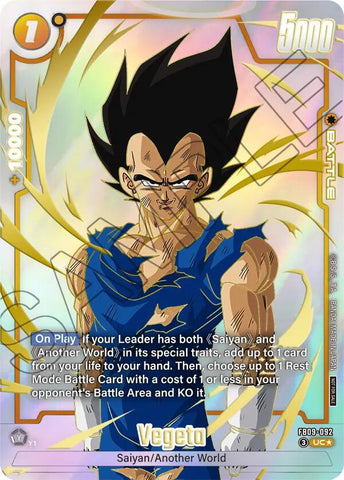 Vegeta (FB09-092) (Limited Pack 26-27 WAVE1) [Fusion World Tournament Cards]