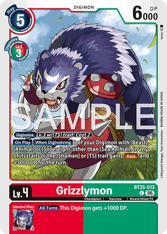 Grizzlymon [BT25-012] [Dual Revolution]