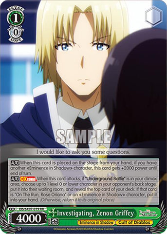 Investigating, Zenon Griffey (EIS/SX07-019) [The Eminence in Shadow]