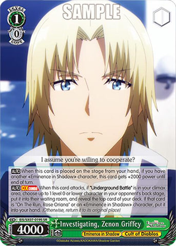 Investigating, Zenon Griffey (EIS/SX07-019S) [The Eminence in Shadow]