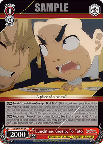 Lunchtime Gossip, Po Tato (EIS/SX07-032) [The Eminence in Shadow]