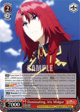 Dominating, Iris Midgar (EIS/SX07-053S) [The Eminence in Shadow]