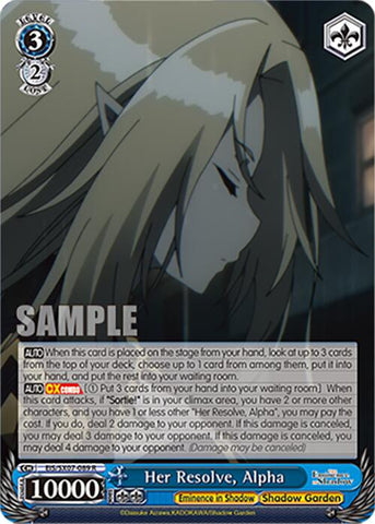Her Resolve, Alpha (EIS/SX07-089) [The Eminence in Shadow]