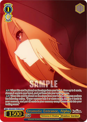 Dramatic Entrance, Alpha (PR+) (EIS/SX07-P09EX+) [The Eminence in Shadow]