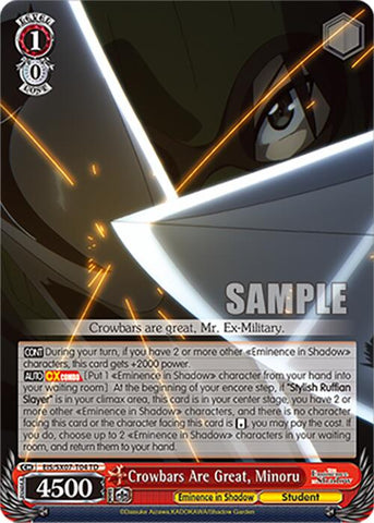 Crowbars Are Great, Minoru (EIS/SX07-T04) [The Eminence in Shadow]
