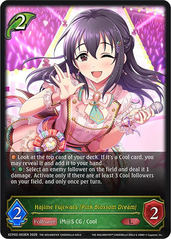 Hajime Fujiwara [Pink Blossom Dream] (ECP02-003EN) [THE IDOLM@STER CINDERELLA GIRLS EX Crossover Set]