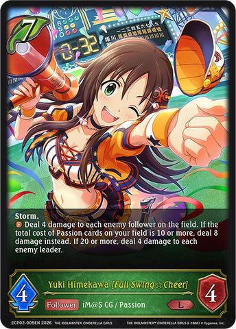 Yuki Himekawa [Full Swing Cheer] (ECP02-005EN) [THE IDOLM@STER CINDERELLA GIRLS EX Crossover Set]