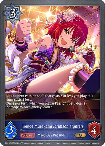 Tomoe Murakami [Crimson Fighter] (ECP02-036EN) [THE IDOLM@STER CINDERELLA GIRLS EX Crossover Set]