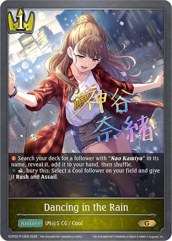 Dancing in the Rain - P13EN (Foil) (ECP02-P13EN) [THE IDOLM@STER CINDERELLA GIRLS EX Crossover Set]
