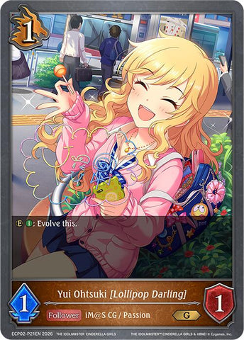Yui Ohtsuki [Lollipop Darling] - P21EN (Foil) (ECP02-P21EN) [THE IDOLM@STER CINDERELLA GIRLS EX Crossover Set]