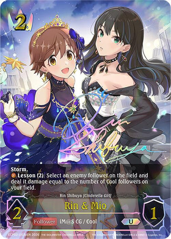 Rin & Mio (ECP02-U03aEN) [THE IDOLM@STER CINDERELLA GIRLS EX Crossover Set]