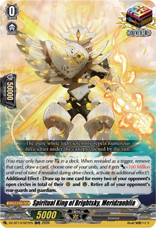 Spiritual King of Brightsky, Meridzanblia (DZ-BT13/027EN) [Parallactic Clash]