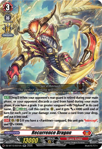Recurrence Dragon (DZ-BT13/031EN) [Parallactic Clash]