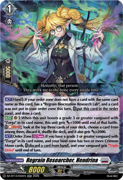 Regrain Researcher, Hendrina (DZ-BT13/042EN) [Parallactic Clash]