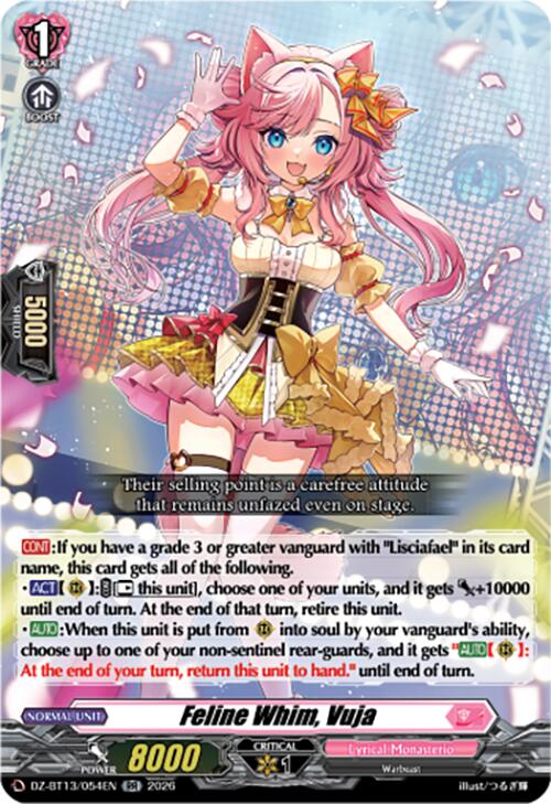 Feline Whim, Vuja (DZ-BT13/054EN) [Parallactic Clash]