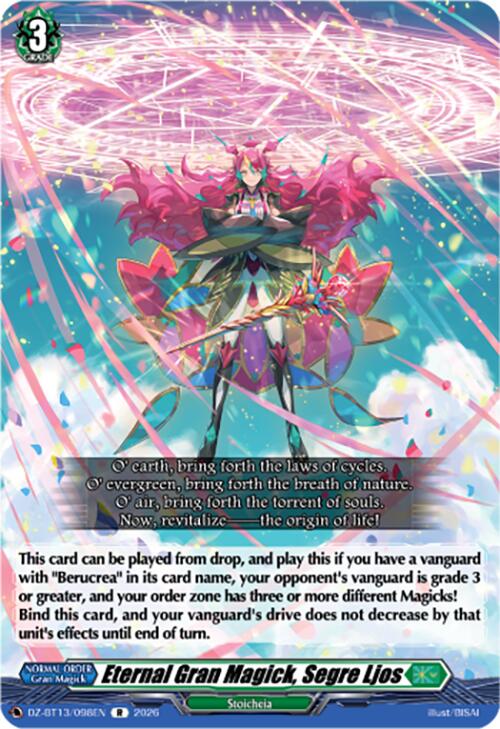 Eternal Gran Magick, Segre Ljos (DZ-BT13/098EN) [Parallactic Clash]