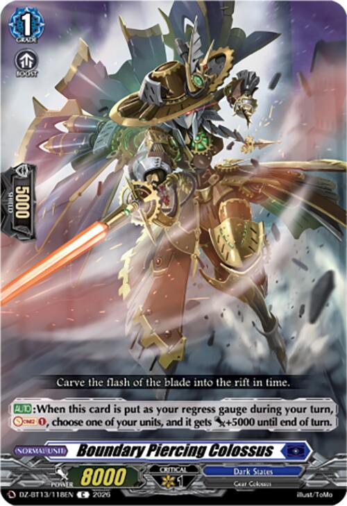 Boundary Piercing Colossus (DZ-BT13/118EN) [Parallactic Clash]