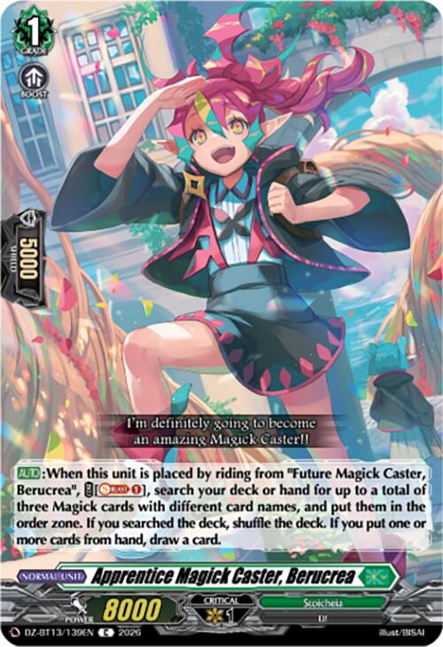 Apprentice Magick Caster, Berucrea (DZ-BT13/139EN) [Parallactic Clash]