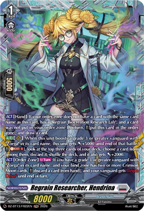 Regrain Researcher, Hendrina (DZ-BT13/FR22EN) [Parallactic Clash]
