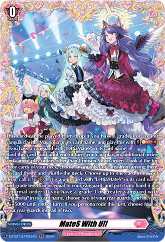 MateS With U!! (DZ-BT13/FR54EN) [Parallactic Clash]