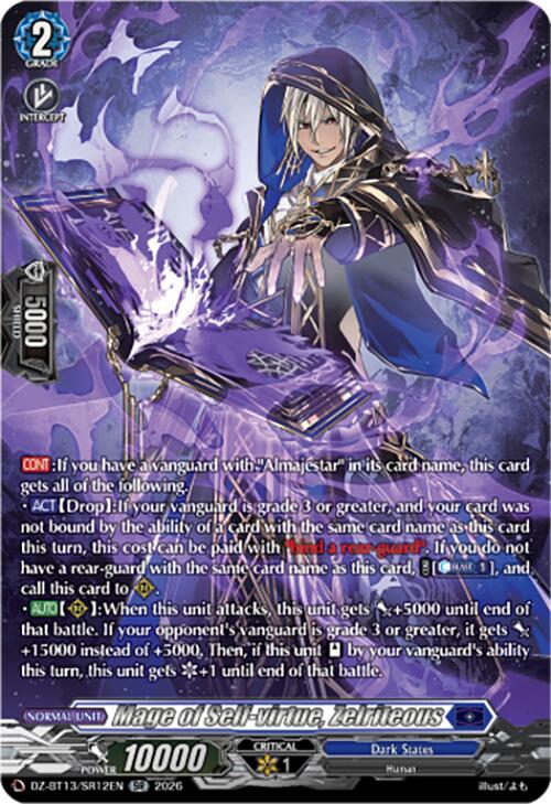 Mage of Self-virtue, Zelriteous (DZ-BT13/SR12EN) [Parallactic Clash]
