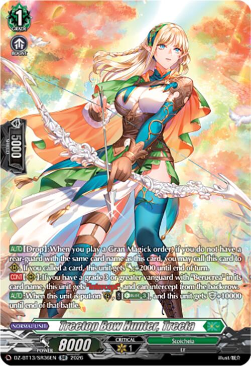 Treetop Bow Hunter, Treeta (DZ-BT13/SR36EN) [Parallactic Clash]