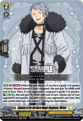 Captain of the Northern Magic Regiment, Wirbel (DZ-BT13/EX13EN) [Parallactic Clash]