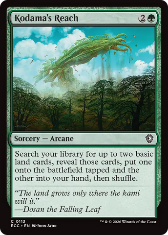 Kodama's Reach [Lorwyn Eclipsed Commander]