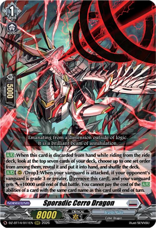 Sporadic Cerro Dragon (DZ-BT14/011EN) [Envoys of the Crimson Moon]