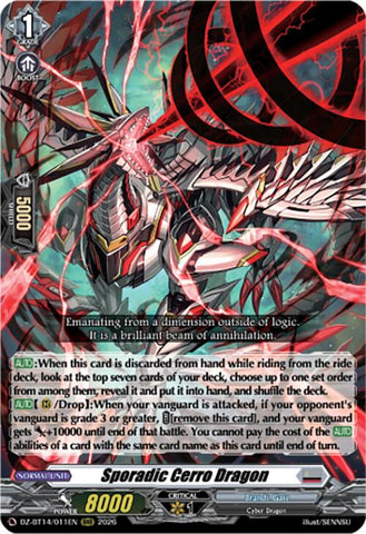 Sporadic Cerro Dragon (DZ-BT14/011EN) [Envoys of the Crimson Moon]