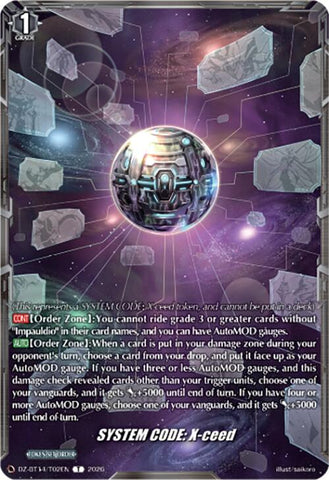 SYSTEM CODE: X-ceed (DZ-BT14/T02EN) [Envoys of the Crimson Moon]